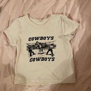 Brandy Melville cowboys crop top